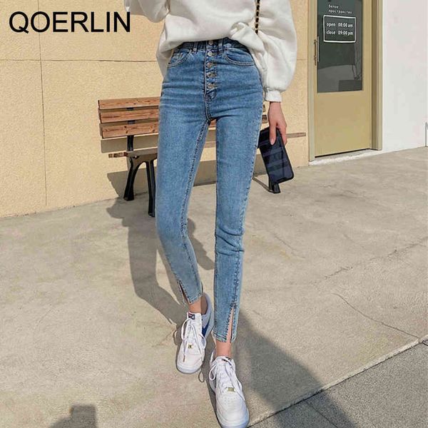 jeans autumn winter korean chic button slim jeans warm fleece plus high waist denim pants women split trouser, Blue
jeans autumn winter korean chic button slim jeans warm fleece plus high waist denim pants women split trouser, Blue
