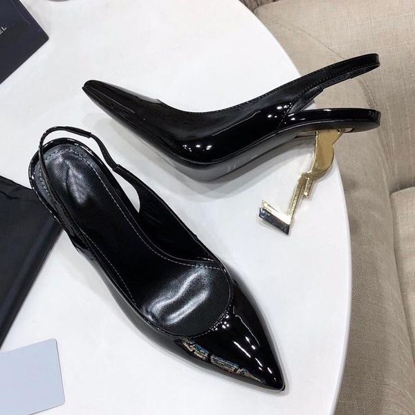 dress shoes pumps women 2021 designer fashion summer black red high heels sandals size 35-43