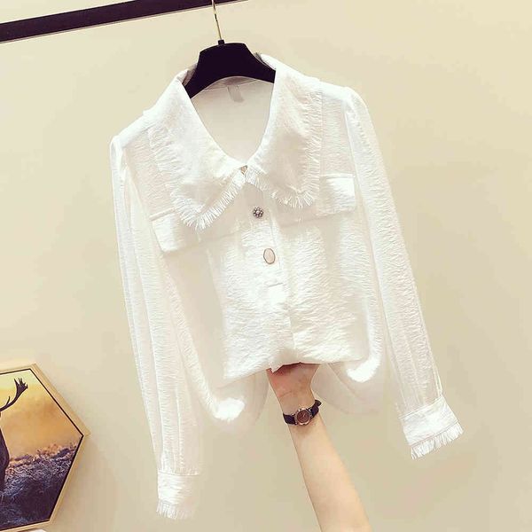 autumn women's tassel doll collar long sleeves shirt ladies casual shirts blouse blusas a3975 210428, White
autumn women's tassel doll collar long sleeves shirt ladies casual shirts blouse blusas a3975 210428, White