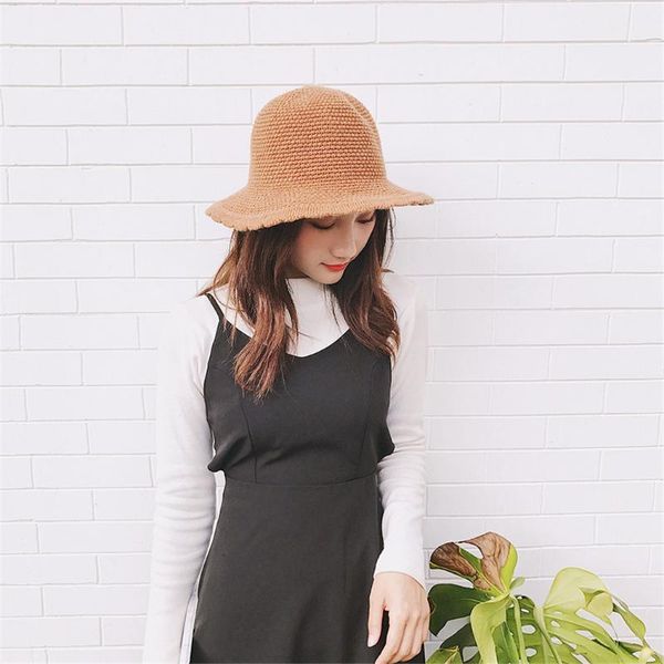 women knitted bucket hats winter spring warm wool crochet fisherman caps ladies solid foldable fishing hat outdoor windproof cap wide brim, Blue;gray
women knitted bucket hats winter spring warm wool crochet fisherman caps ladies solid foldable fishing hat outdoor windproof cap wide brim, Blue;gray