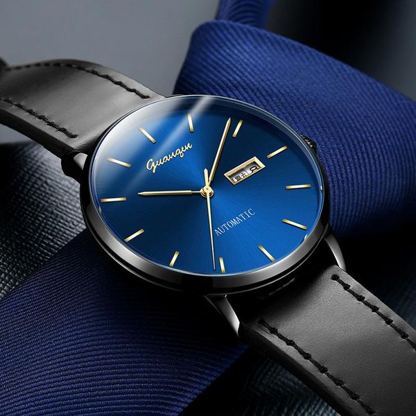wristwatches guanqin business automatic watch men mechanical wristwatch japan movement male clock waterproof week date reloj hombre, Slivery;brown
wristwatches guanqin business automatic watch men mechanical wristwatch japan movement male clock waterproof week date reloj hombre, Slivery;brown