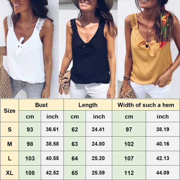 Women V-Neck Vest Loose Casual Bow Knot Tank Tops Beach T-Shirt Summer Blouse, Yellow
Women V-Neck Vest Loose Casual Bow Knot Tank Tops Beach T-Shirt Summer Blouse, Yellow