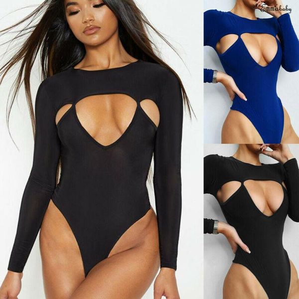 women's jumpsuits & rompers 2021 women long sleeve hollow out leotard bodysuit autumn o-neck jumpsuit skinny bodycon romper, Black;white
women's jumpsuits & rompers 2021 women long sleeve hollow out leotard bodysuit autumn o-neck jumpsuit skinny bodycon romper, Black;white