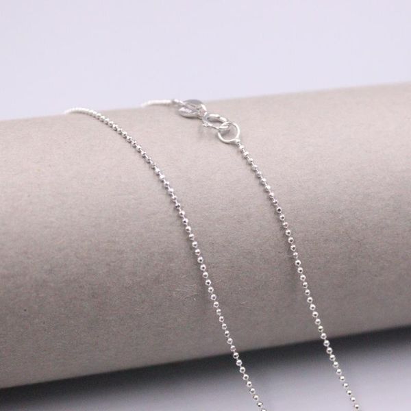 chains au750 real 18k white gold chain neckalce for women female 1.0mm carved beads choker necklace 18''l gift, Silver
chains au750 real 18k white gold chain neckalce for women female 1.0mm carved beads choker necklace 18''l gift, Silver