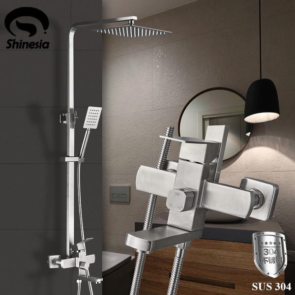 shinesia stainless steel 8 inch shower faucet wall mounted rainfall head with hand bathtub spout mixer set bathroom sets
shinesia stainless steel 8 inch shower faucet wall mounted rainfall head with hand bathtub spout mixer set bathroom sets