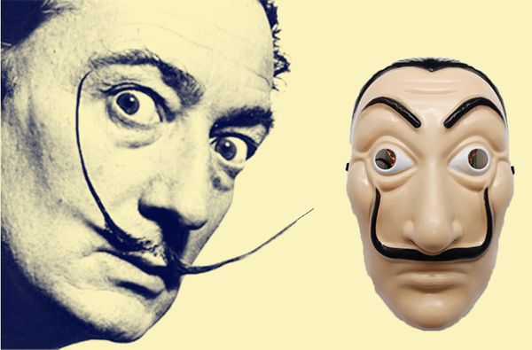 la casa de papel full face mask plastic salvador dali costume movie mask for realistic halloween party night club
la casa de papel full face mask plastic salvador dali costume movie mask for realistic halloween party night club