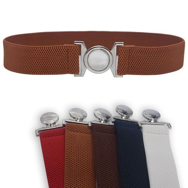belts wide elastic belt dress stretch waist women accessories waistband corset silver metal buckle ceinture femme width 4cm, Black;brown
belts wide elastic belt dress stretch waist women accessories waistband corset silver metal buckle ceinture femme width 4cm, Black;brown