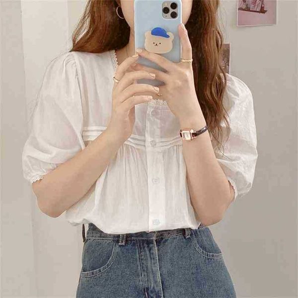 korean chic girls ol loose vintage square collar all match elegance retro sweet femme plus size gentle shirts 210525, White
korean chic girls ol loose vintage square collar all match elegance retro sweet femme plus size gentle shirts 210525, White
