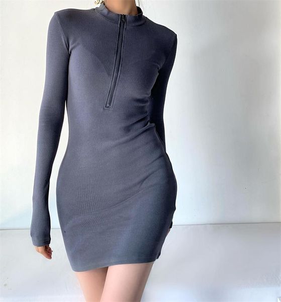 casual dresses spring autumn street solid color tight-fitting high-neck zipper bag hip dress female thin elastic long-sleeved ms, Black;gray
casual dresses spring autumn street solid color tight-fitting high-neck zipper bag hip dress female thin elastic long-sleeved ms, Black;gray