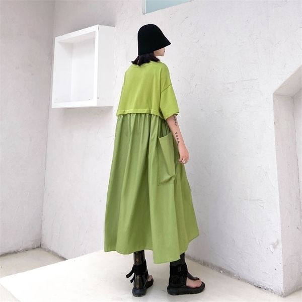 xitao french style vintage plus size dress women trend splice long dresses trend wild oversized women clothes dmy4245, Black;gray
xitao french style vintage plus size dress women trend splice long dresses trend wild oversized women clothes dmy4245, Black;gray