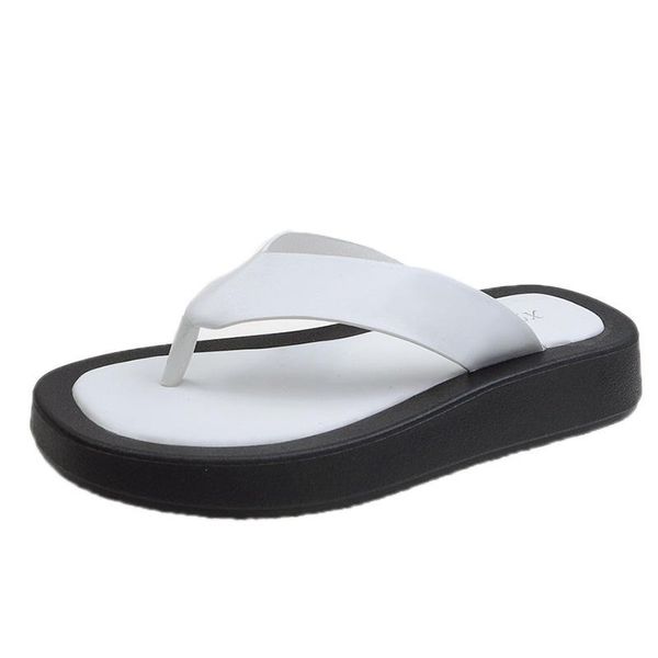 slippers 2021 summer casual flat bottom flip flop with color matching clip toe, Black
slippers 2021 summer casual flat bottom flip flop with color matching clip toe, Black
