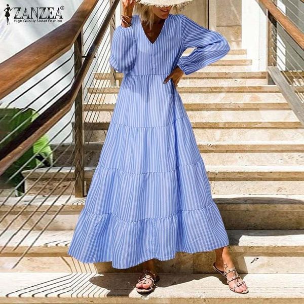 casual dresses womens bohemian elegant long dress zanzea holiday ruffle maxi vestido 2021 autumn beach v neck robe fashion lady striped, Black;gray
casual dresses womens bohemian elegant long dress zanzea holiday ruffle maxi vestido 2021 autumn beach v neck robe fashion lady striped, Black;gray