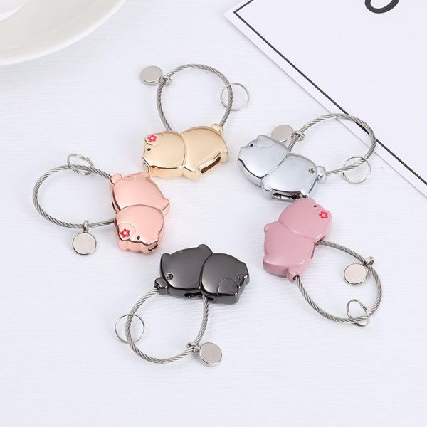keychains cute christmas gifts magnetism love token key chains ring kissing sweet piggies couple keychain, Silver
keychains cute christmas gifts magnetism love token key chains ring kissing sweet piggies couple keychain, Silver