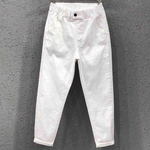white summer autumn womens jean elastic waist loose washed cotton denim harem pants trousers k450, Blue
white summer autumn womens jean elastic waist loose washed cotton denim harem pants trousers k450, Blue