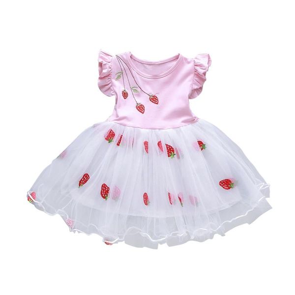 girl's dresses little girls dress toddler baby sleeve strawberry embroider tulle princess party casual clothes, Red;yellow
girl's dresses little girls dress toddler baby sleeve strawberry embroider tulle princess party casual clothes, Red;yellow