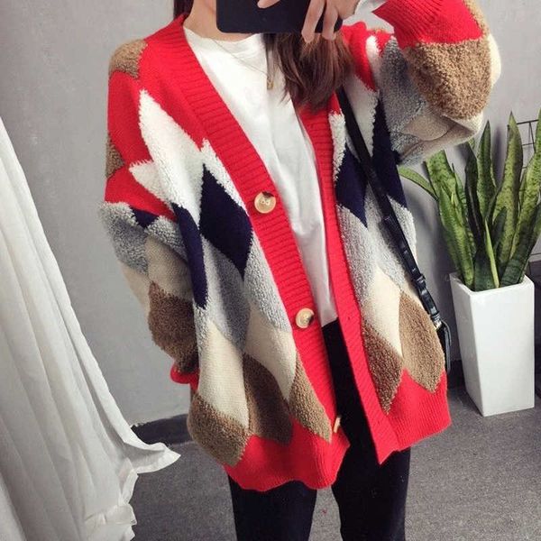 women's sweaters autumn spring women long sleeve cardigan with buttons deep v-neck female knitted sweater argyle cardigans for lady 28b, White;black
women's sweaters autumn spring women long sleeve cardigan with buttons deep v-neck female knitted sweater argyle cardigans for lady 28b, White;black