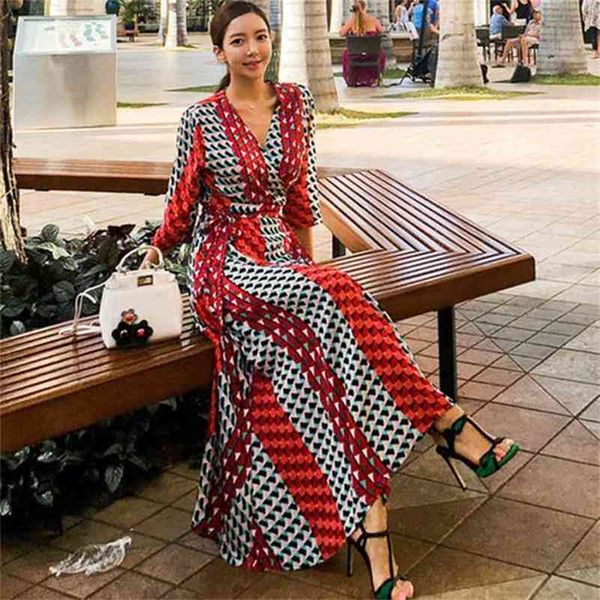 summer elegant print long dress women v-neck bow bandage a-line dresses holiday weekend casual bohemian vestido 210603, Black;gray
summer elegant print long dress women v-neck bow bandage a-line dresses holiday weekend casual bohemian vestido 210603, Black;gray