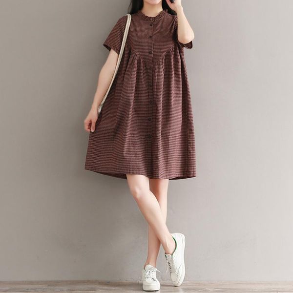 maternity dresses dress shirt skirt female summer loose large size medium and long literary short-sleeved cotton, White
maternity dresses dress shirt skirt female summer loose large size medium and long literary short-sleeved cotton, White
