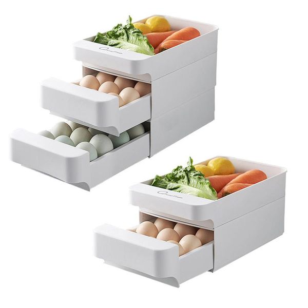 storage drawers refrigerator egg sorage sorting box three-layer drawer type food-grade fresh-keeping case home kitchen supplies
storage drawers refrigerator egg sorage sorting box three-layer drawer type food-grade fresh-keeping case home kitchen supplies