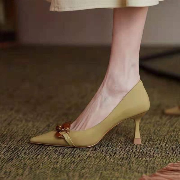dress shoes french european and american high-heeled women thin heel spring autumn soft bottom pointed shallow mouth single, Black
dress shoes french european and american high-heeled women thin heel spring autumn soft bottom pointed shallow mouth single, Black