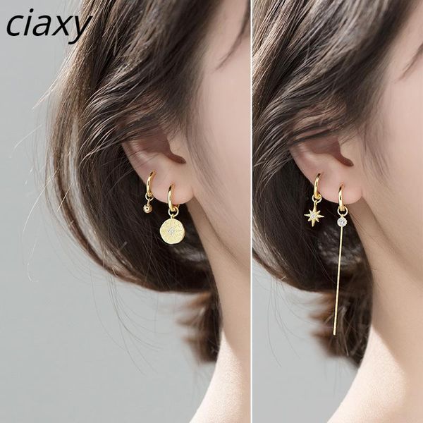 dangle & chandelier ciaxy 925 sterling silver asymmetry zircon earings for women retro circle ear buckle pendant in one style two wear rock
dangle & chandelier ciaxy 925 sterling silver asymmetry zircon earings for women retro circle ear buckle pendant in one style two wear rock