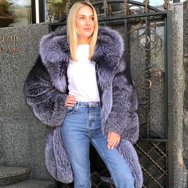 women's fur & faux long real silver coat for women 2021 winter trendy woman genuine coats with big hood thick overcoats, Black
women's fur & faux long real silver coat for women 2021 winter trendy woman genuine coats with big hood thick overcoats, Black