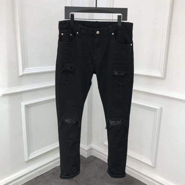men's jeans sw0852 fashion 2021 runway luxury european design party style clothing, Blue
men's jeans sw0852 fashion 2021 runway luxury european design party style clothing, Blue
