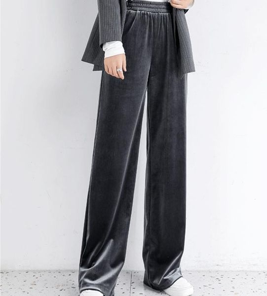 winter velvet thick straight wide leg womens trousers autumn streetwear chic pants women high waist plus size loose women's & capris, Black;white
winter velvet thick straight wide leg womens trousers autumn streetwear chic pants women high waist plus size loose women's & capris, Black;white
