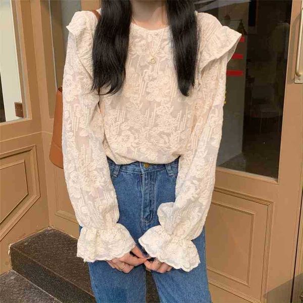 flare sleeve shirt clothe embroidery women all match sweet vintage chic gentle lady brief stylish blouses 210525, White
flare sleeve shirt clothe embroidery women all match sweet vintage chic gentle lady brief stylish blouses 210525, White
