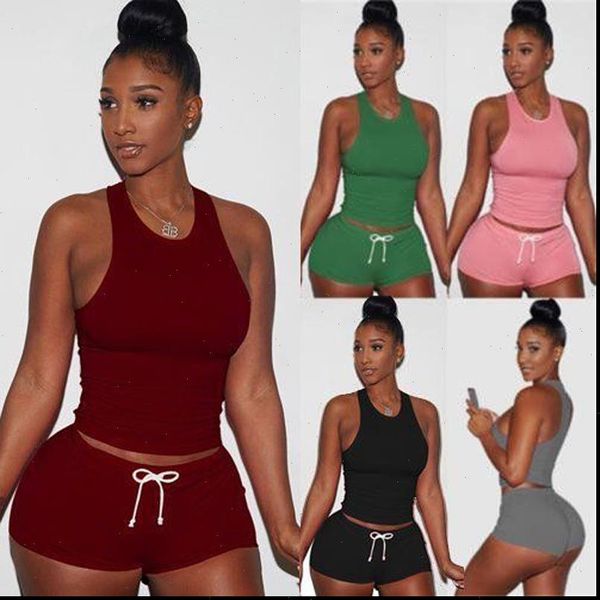 2 pcs seller fashion womens tracksuits casual solid vest fitness pullover tank crop shorts workout outfit sets, Gray
2 pcs seller fashion womens tracksuits casual solid vest fitness pullover tank crop shorts workout outfit sets, Gray