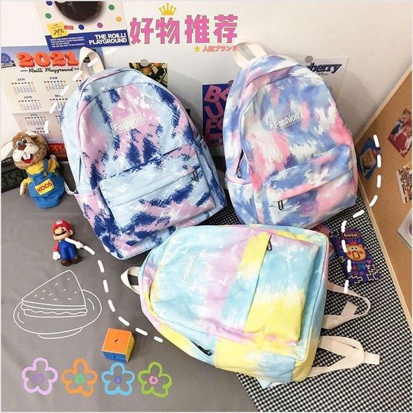 backpack 2021 tie dye women girls teens college students school bag fashion travel for female large capacity bookbag mochila
backpack 2021 tie dye women girls teens college students school bag fashion travel for female large capacity bookbag mochila