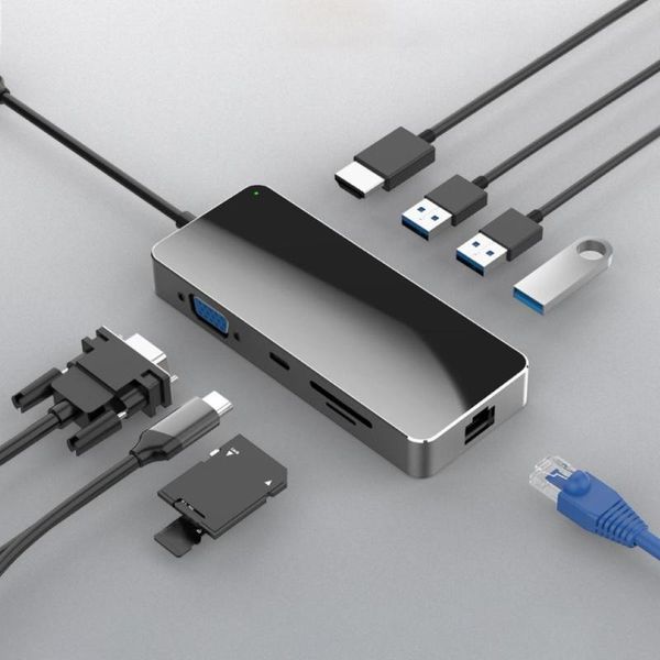 hubs type-c to usb 3.0 -compatible micro-sd tf card reader vga adapter splitter dock hub
hubs type-c to usb 3.0 -compatible micro-sd tf card reader vga adapter splitter dock hub