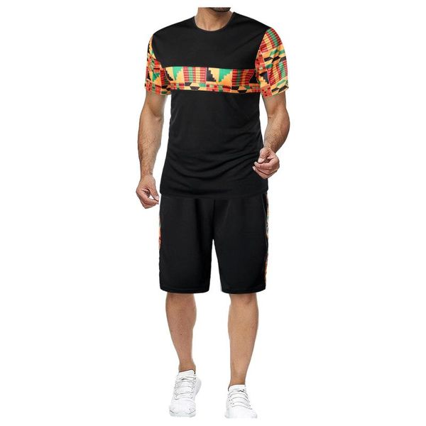 men's tracksuits summer sets 2021 fashion casual print short sleeve shirt camiseta +shorts set men suit ropa sports clothes ensembles h, Gray
men's tracksuits summer sets 2021 fashion casual print short sleeve shirt camiseta +shorts set men suit ropa sports clothes ensembles h, Gray