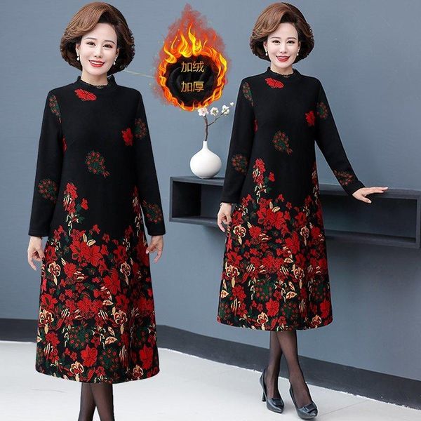 velvet women dresses 2021 turleneck elegant dress robe print floral plus size large winter long sleeve clothing 5xl casual, Black;gray
velvet women dresses 2021 turleneck elegant dress robe print floral plus size large winter long sleeve clothing 5xl casual, Black;gray