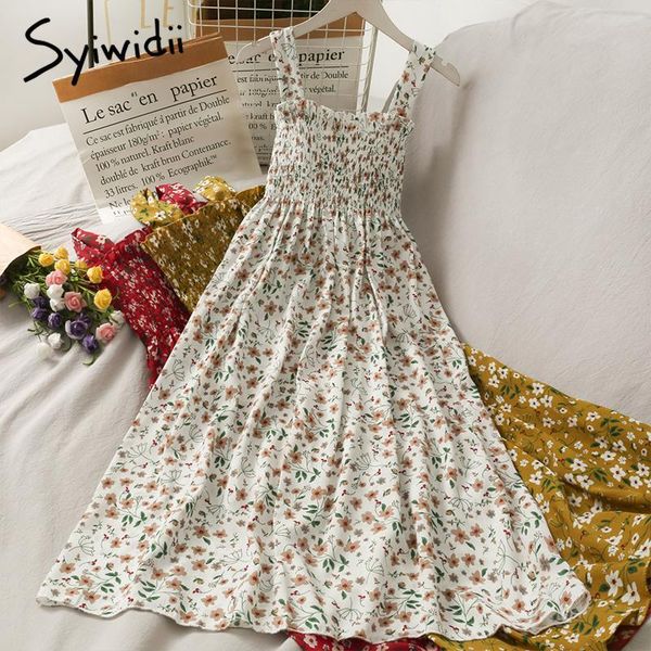 casual dresses syiwidii boho floral print spaghetti strap for women folds elastic a-line summer 2021 midi sundress red yellow white, Black;gray
casual dresses syiwidii boho floral print spaghetti strap for women folds elastic a-line summer 2021 midi sundress red yellow white, Black;gray