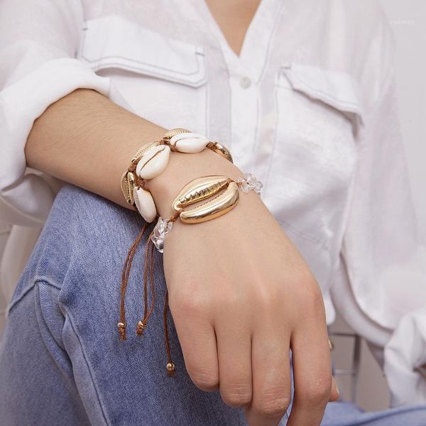 charm bracelets jouval summer romantic vintage handmade women adjustable rope chain shell wrap bracelet beach jewelry1, Golden;silver
charm bracelets jouval summer romantic vintage handmade women adjustable rope chain shell wrap bracelet beach jewelry1, Golden;silver