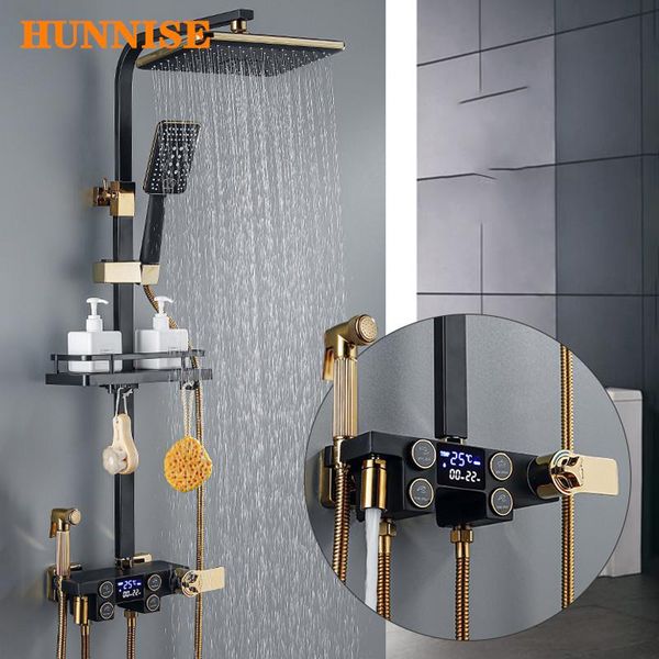 bathroom shower set of temperature display digital for brass bathtub mixer faucet black gold thermostatic sets
bathroom shower set of temperature display digital for brass bathtub mixer faucet black gold thermostatic sets