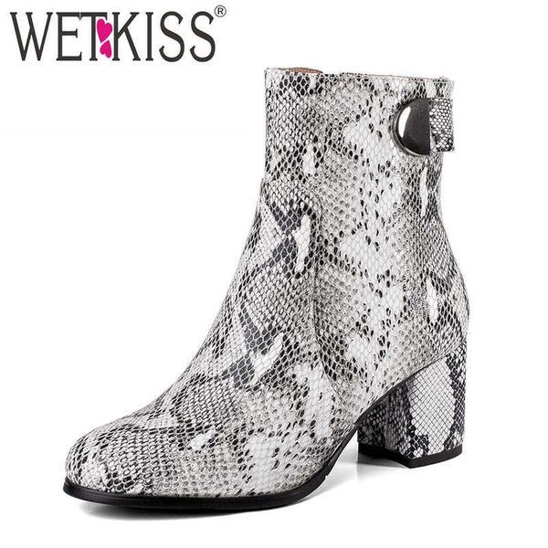 wetkiss thick high heels women boots round toe snake print zip footwear cow leather female boot autumn shoes women 210630, Black
wetkiss thick high heels women boots round toe snake print zip footwear cow leather female boot autumn shoes women 210630, Black