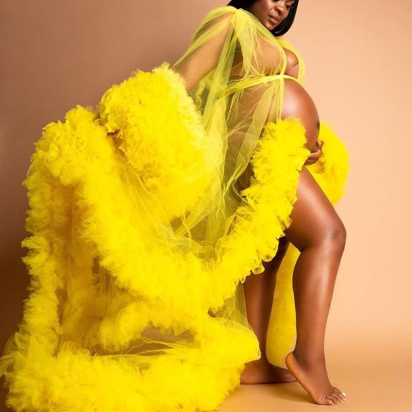 african yellow maternity dress robes for p shoot or baby shower tulle chic women prom gowns plus size long sleeve pgraphy robe party dresses, Black
african yellow maternity dress robes for p shoot or baby shower tulle chic women prom gowns plus size long sleeve pgraphy robe party dresses, Black