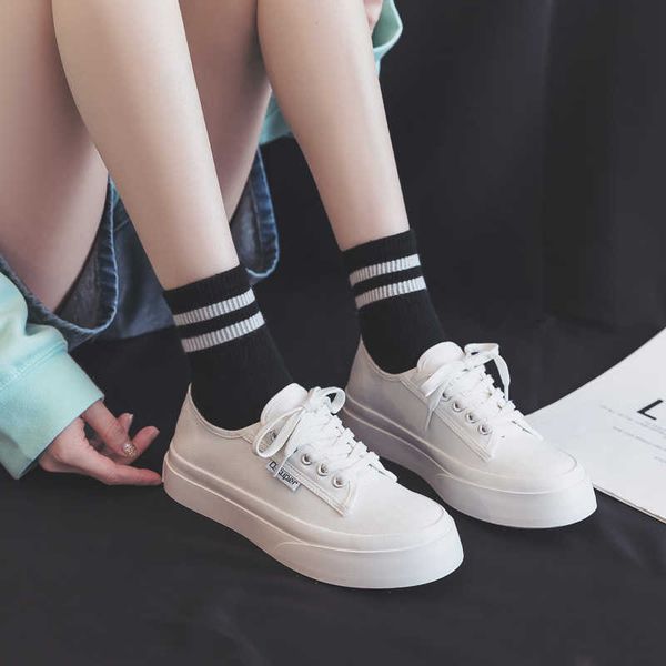 women's 2021 new summer thin cloth shoes spring and autumn sports shoes round head canvas thick soled big head small white shoes y0907, Black
women's 2021 new summer thin cloth shoes spring and autumn sports shoes round head canvas thick soled big head small white shoes y0907, Black
