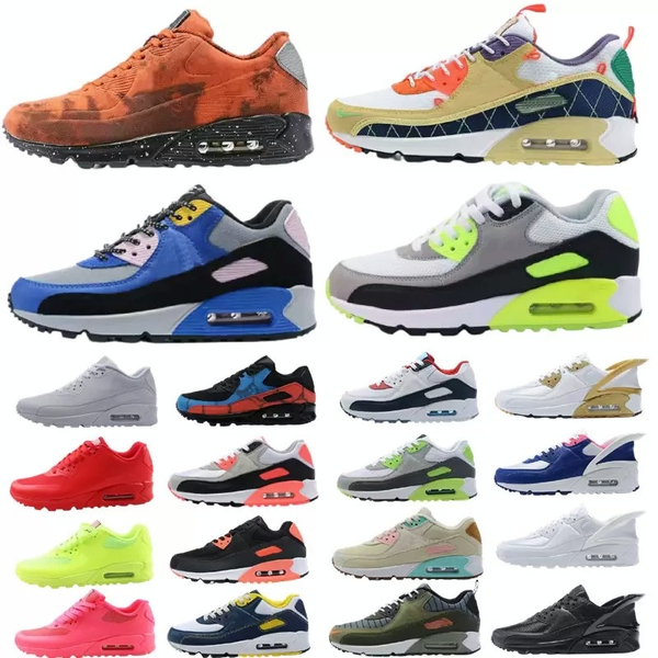 2021 Men Women 90 Running Shoes Triple Black Desert Camo Reverse Dancefloor Green Infrared Cool Grey Volt Mens Trainers Outdoor Sports Sneakers
2021 Men Women 90 Running Shoes Triple Black Desert Camo Reverse Dancefloor Green Infrared Cool Grey Volt Mens Trainers Outdoor Sports Sneakers