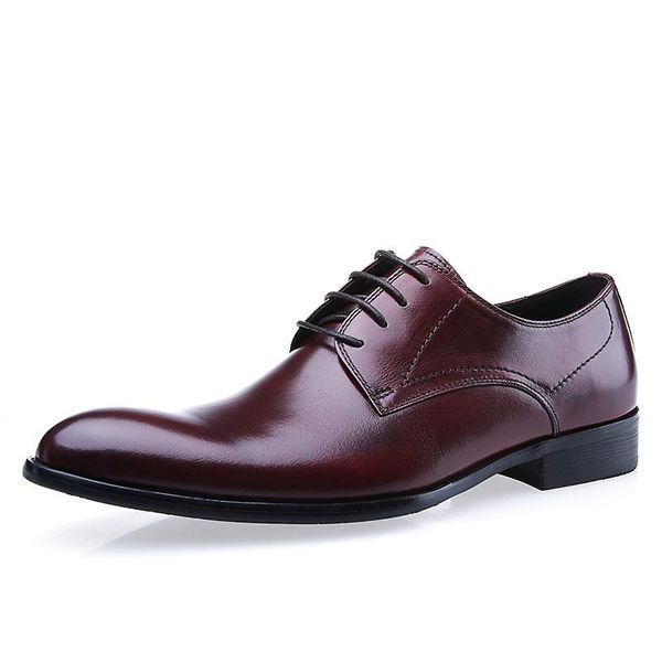 dress shoes men's leather lace-up single formal wear genuine fashion man oxfords chaussure homme, Black
dress shoes men's leather lace-up single formal wear genuine fashion man oxfords chaussure homme, Black