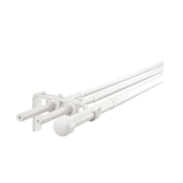 curtain & drapes monorail device white slide track pole accessories