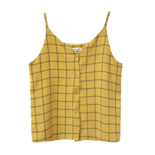 yoga outfit chiffon plaid breasted v-neck camis korean style vintage loose womens fashion tank chic
yoga outfit chiffon plaid breasted v-neck camis korean style vintage loose womens fashion tank chic