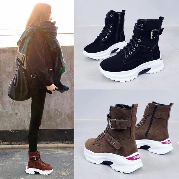 boots women's ankle 2021 autumn and winter with thick platform for women shoes high wild plus velvet, Black
boots women's ankle 2021 autumn and winter with thick platform for women shoes high wild plus velvet, Black