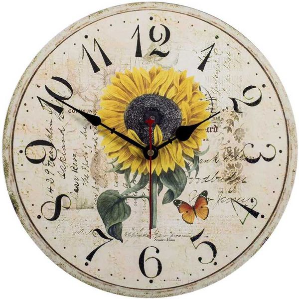 wall clocks grace sunflower - silent clock - 9.8" decorative frameless clock battery operated - contemporary creative clock round
wall clocks grace sunflower - silent clock - 9.8" decorative frameless clock battery operated - contemporary creative clock round