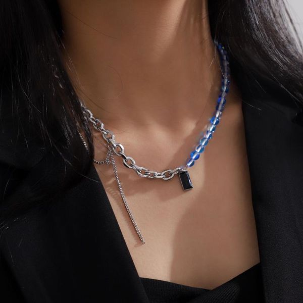 pendant necklaces meetvii crystal beads and stainless steel for women black square necklace geometric design jewelry, Silver
pendant necklaces meetvii crystal beads and stainless steel for women black square necklace geometric design jewelry, Silver