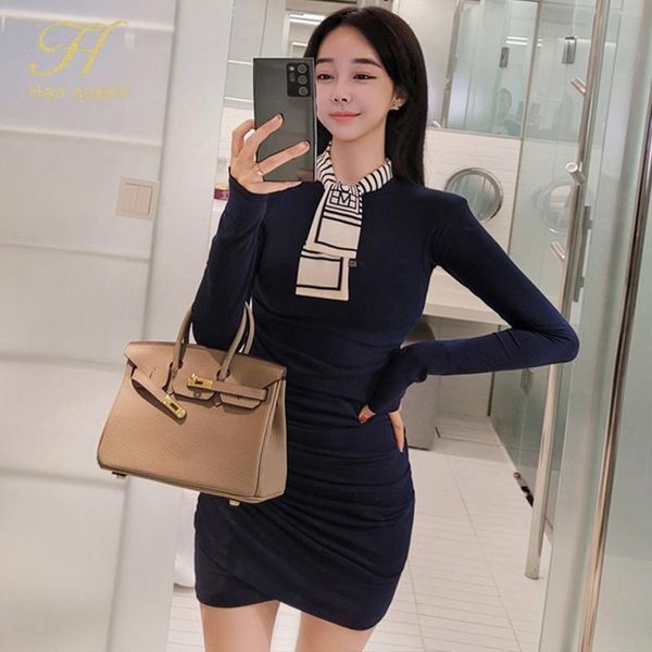 casual dresses h han queen autumn knitting shirring sheath pencil office lady evening party elegant ol simple series mini dress, Black;gray
casual dresses h han queen autumn knitting shirring sheath pencil office lady evening party elegant ol simple series mini dress, Black;gray