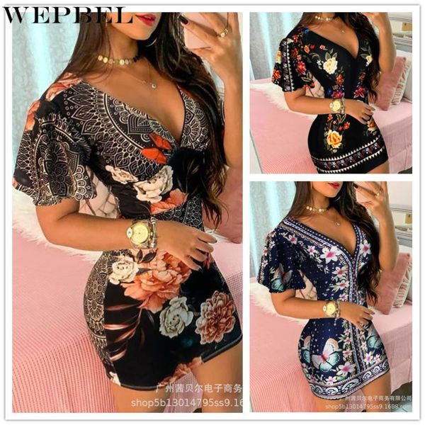 casual dresses wepbel women's elegant floral print bodycon dress ladies fashion short sleeve v neck high waist corset slim fit, Black;gray
casual dresses wepbel women's elegant floral print bodycon dress ladies fashion short sleeve v neck high waist corset slim fit, Black;gray