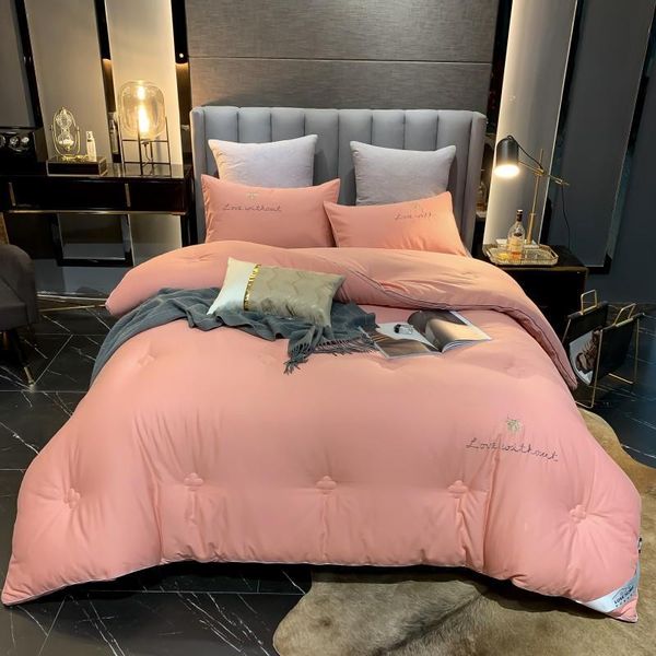 luxury autumn winter quilt duvet comforters 100% cotton bedspread solid cover filling blanket thicken embroidery pink & sets
luxury autumn winter quilt duvet comforters 100% cotton bedspread solid cover filling blanket thicken embroidery pink & sets